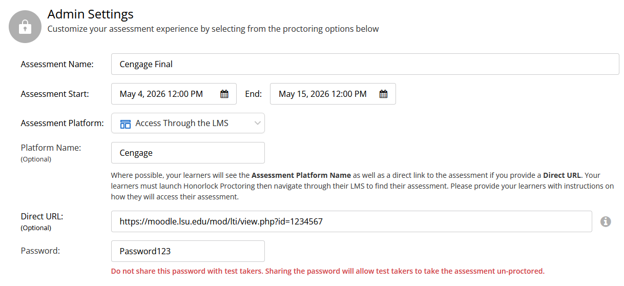 HL Admin Settings for third-party